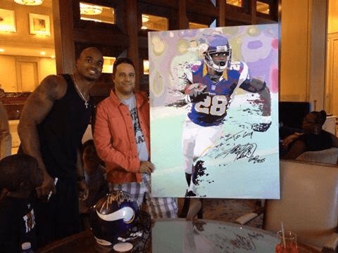 Artist Greg Batista With Adrian Peterson.png